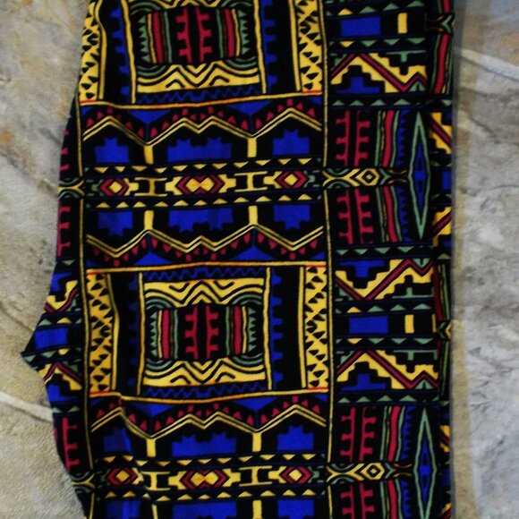 Lot Of 3 LulaRoe Leggings - Bicycles, Floral, Geometric - Pre-owned - Picture 2 of 4